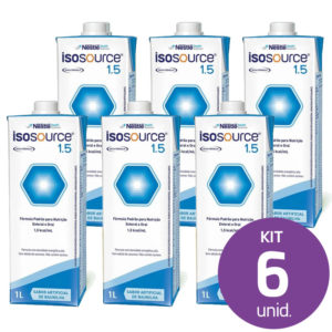6 Unid. Isosource 1.5  Baunilha 1Litro (R$ 50,70 cada)