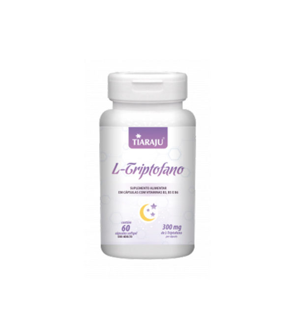 L-Triptofano 60 Softgel - 300mg por cápsula - Tiaraju