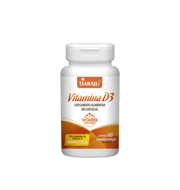 Vitamina D 3 - 2000 UI 60 Softgel - Tiaraju