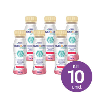 10 Unid. Novasource Proline Morango – 200ml  (R$ 25,65 cada)