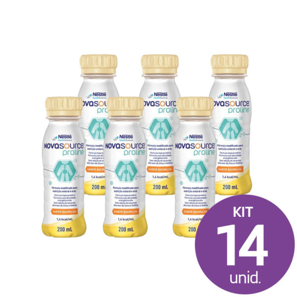 14 Unid. Novasource Proline Baunilha - 200ml  (R$ 25,65 cada)