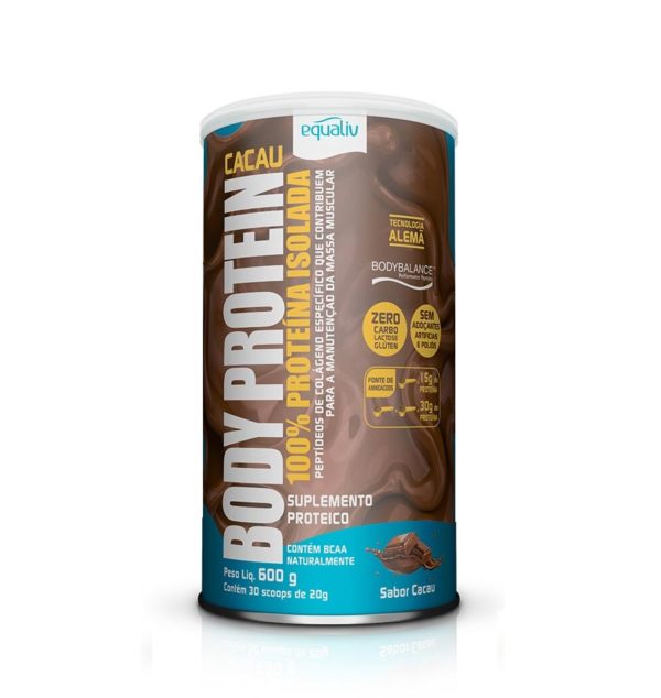 Body Protein Cacau - Lata 600g - Equaliv